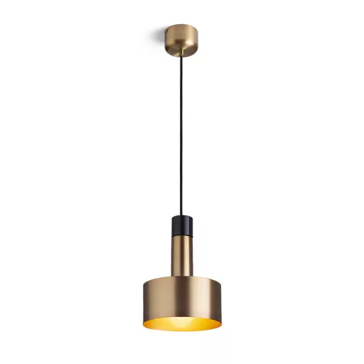 DIVINA závěsná mosaz/dekor černý mramor 230V LED E27 5W