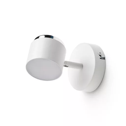 NOVA I nástěnná bílá chrom/mléčný akryl 230V LED 4.2W 3000K