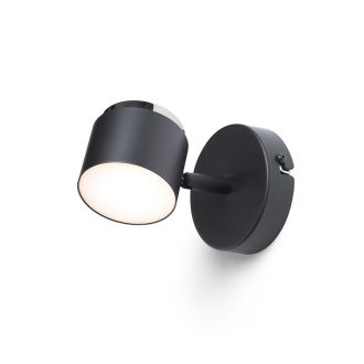   RENDL R14273 NOVA LED spot lámpa, dönthető fekete króm/opálakril