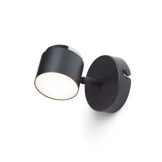   NOVA I nástěnná černá chrom/mléčný akryl 230V LED 4.2W 3000K