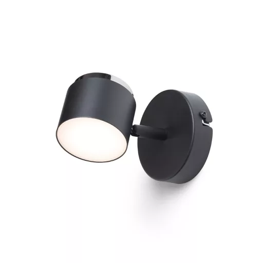 NOVA I nástěnná černá chrom/mléčný akryl 230V LED 4.2W 3000K