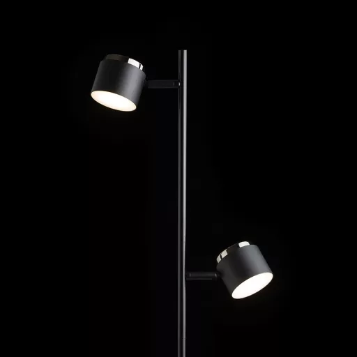 NOVA II állólámpa fekete króm/opálakril 230V LED 2x3.5W 3000K