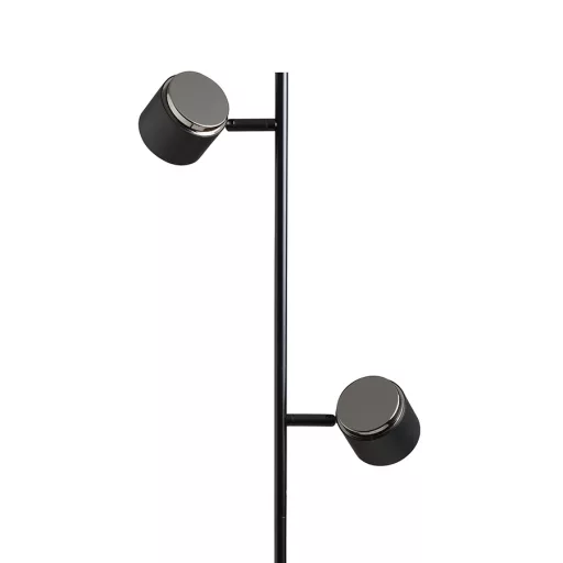 NOVA II állólámpa fekete króm/opálakril 230V LED 2x3.5W 3000K
