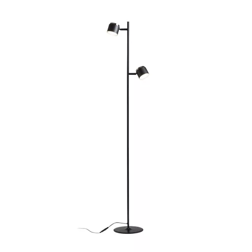 NOVA II állólámpa fekete króm/opálakril 230V LED 2x3.5W 3000K