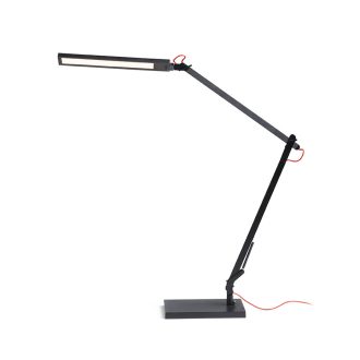   RENDL R14293 NORMA LED asztali lámpa, dolgozólámpa fekete/piros