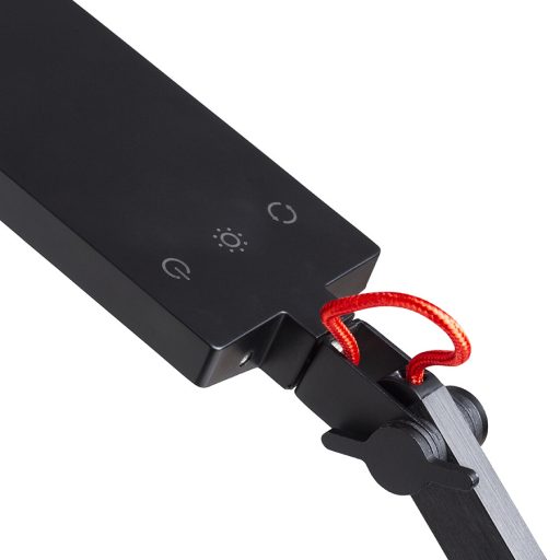 RENDL R14293 NORMA LED asztali lámpa, dolgozólámpa fekete/piros
