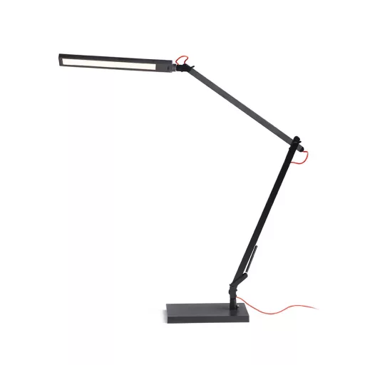 NORMA DIMM asztali lámpa fekete/piros 230V LED 10W 100° 3000K 4000K 6500K