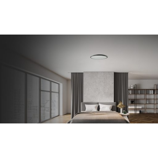 RENDL R14311 CIEL LED felületre szerelhető lámpatest, kör alakú fekete