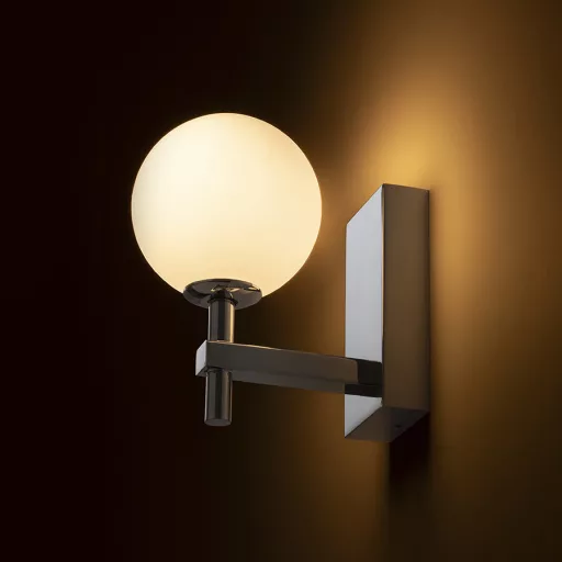 PEGGY fali lámpa króm/opálüveg 230V LED G9 6W IP44