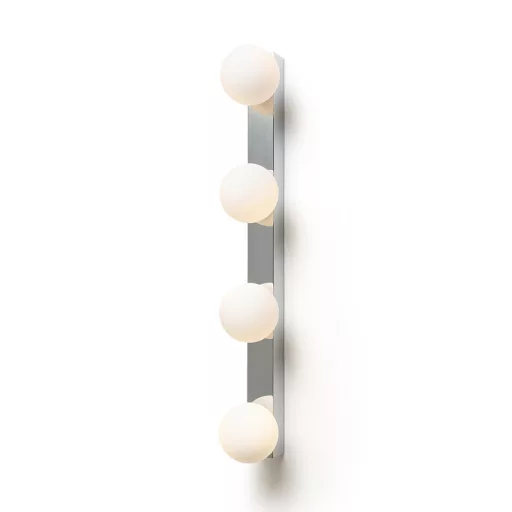 DOMINO IV fali lámpa króm/opálüveg 230V LED G9 4x6W IP44