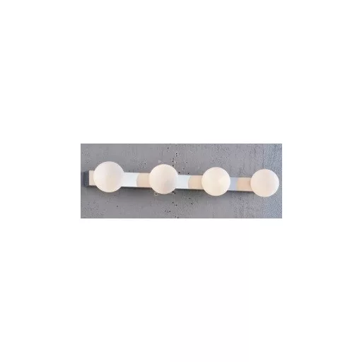 DOMINO IV fali lámpa króm/opálüveg 230V LED G9 4x6W IP44