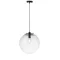 BOULDER 30 závěsná čiré sklo/černá 230V LED E27 15W