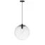 BOULDER 30 závěsná čiré sklo/černá 230V LED E27 15W