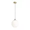 BOULDER 30 závěsná opálové sklo/česaná mosaz 230V LED E27 15W