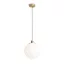 BOULDER 30 závěsná opálové sklo/česaná mosaz 230V LED E27 15W