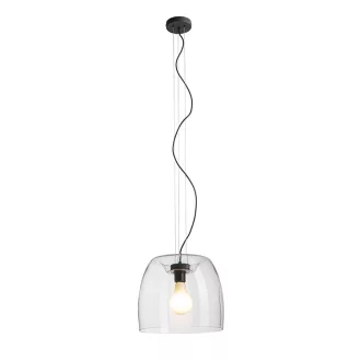 ORLANDO 35 závěsná čiré sklo/černá 230V LED E27 24W
