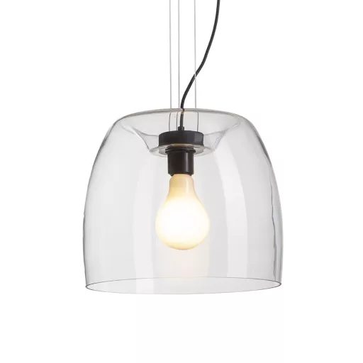 ORLANDO 35 závěsná čiré sklo/černá 230V LED E27 24W