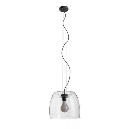 ORLANDO 35 závěsná čiré sklo/černá 230V LED E27 24W