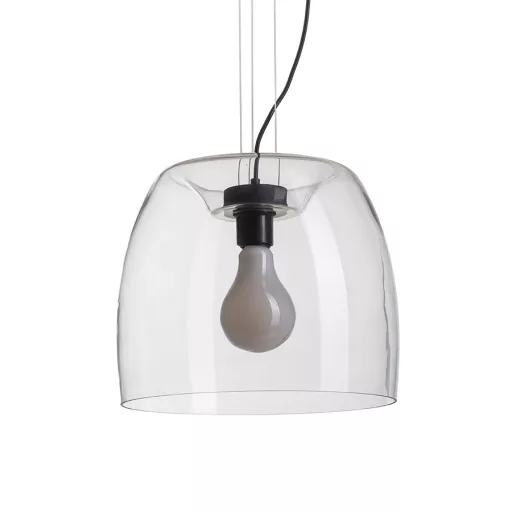 ORLANDO 35 závěsná čiré sklo/černá 230V LED E27 24W