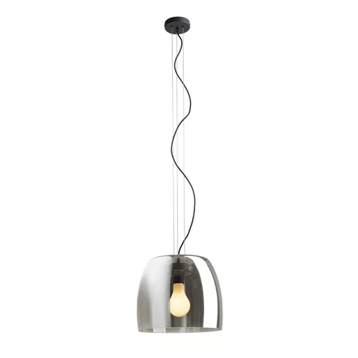 ORLANDO 35 závěsná kouřové sklo/černá 230V LED E27 24W