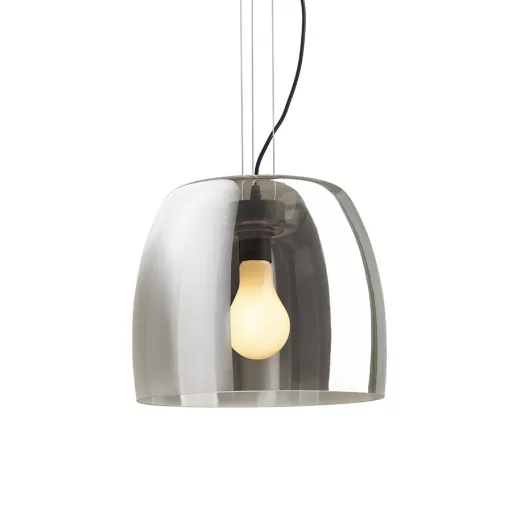 ORLANDO 35 závěsná kouřové sklo/černá 230V LED E27 24W