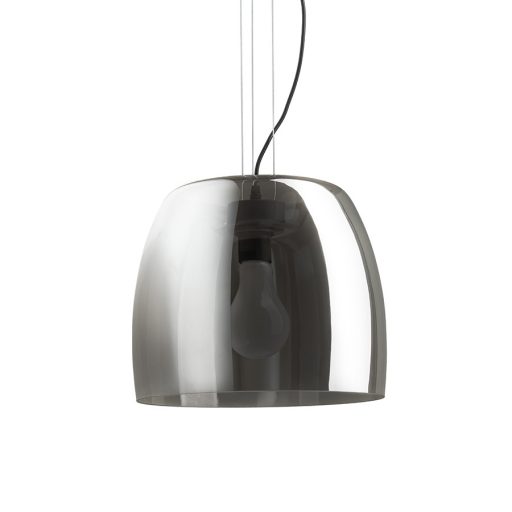 RENDL R14396 ORLANDO függőlámpatest, üveg füstüveg/fekete
