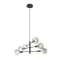 ARTEMIA 6 závěsná černá česaná mosaz 230V LED E27 6x15W