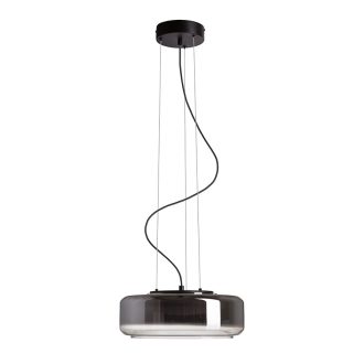   RENDL R14400 NAOMI LED függőlámpatest, üveg füstüveg/tejüveg/fekete
