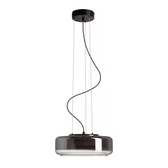   NAOMI 35 závěsná kouřové sklo/mléčné sklo/černá 230V LED 18W 3000K