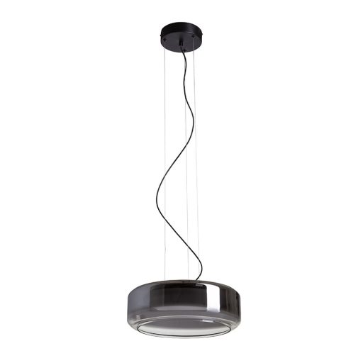 RENDL R14400 NAOMI LED függőlámpatest, üveg füstüveg/tejüveg/fekete