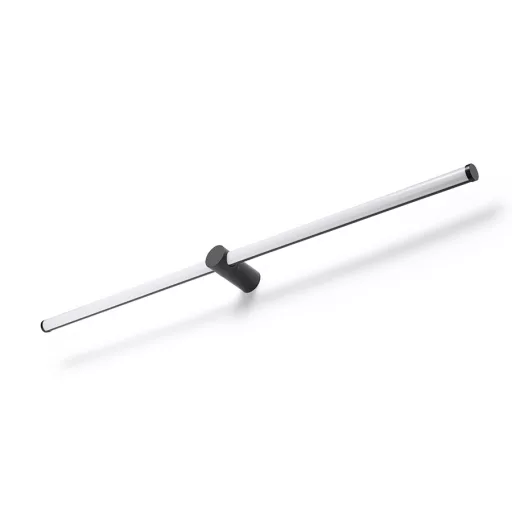 CLARIS 120 felületre szerelhető fekete opálakril 230V LED 2x12W 3000K