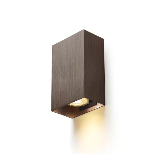 CAPRI RC fali lámpa  csiszolt bronz 230V LED GU10 2x9W