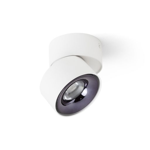 RENDL R14425 ALBANO LED felületre szerelhető lámpatest, downlight fehér fekete króm