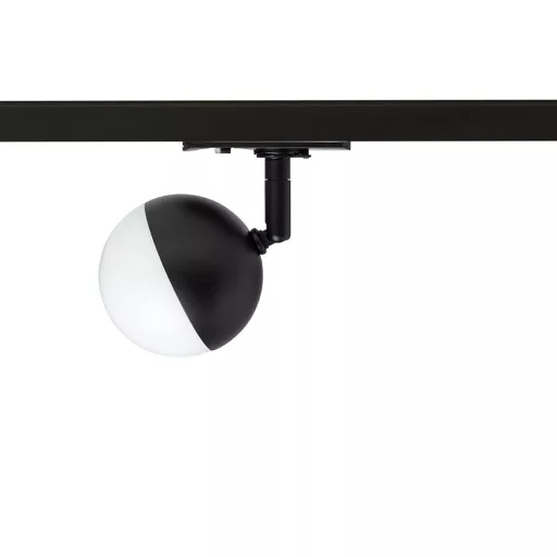 LYRA pro jednookr. lištu černá mléčný akryl 230V LED 5W 3000K