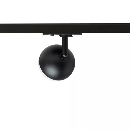 LYRA pro jednookr. lištu černá mléčný akryl 230V LED 5W 3000K