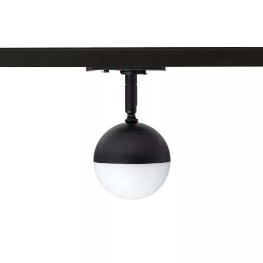 LYRA pro jednookr. lištu černá mléčný akryl 230V LED 5W 3000K