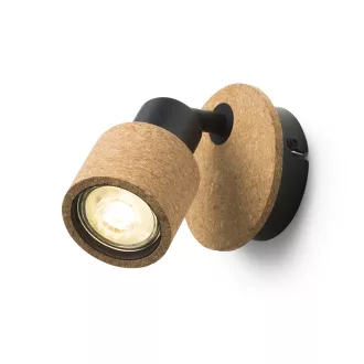 ASTRA nástěnná korek/černá 230V LED GU10 4.5W