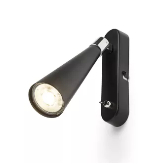 ALEXIS nástěnná černá chrom 230V LED GU10 5W