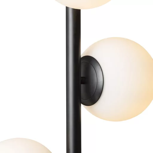 ETHERIA závěsná černá opálové sklo 230V LED E27 3x11W