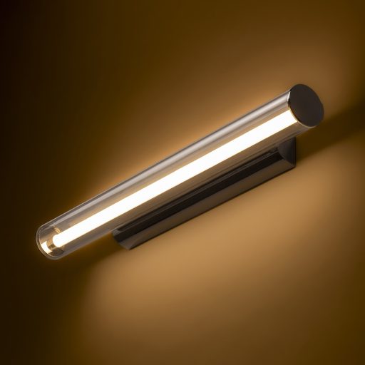 RENDL R14487 RIVIER LED fali lámpa, hosszanti króm/átlátszó akril
