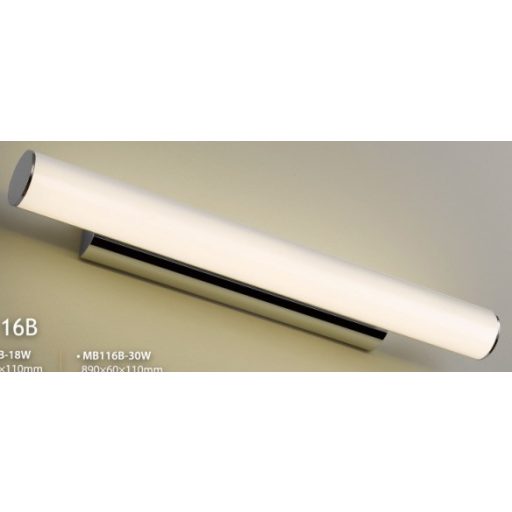 RENDL R14491 RIVIER LED fali lámpa, hosszanti króm/opálakril
