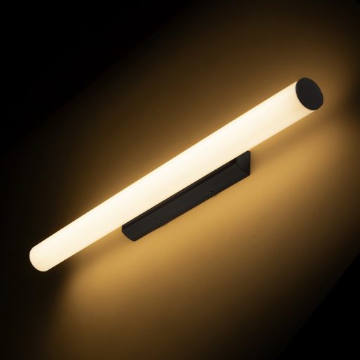 RENDL R14492 RIVIER LED fali lámpa, hosszanti fekete/opálakril