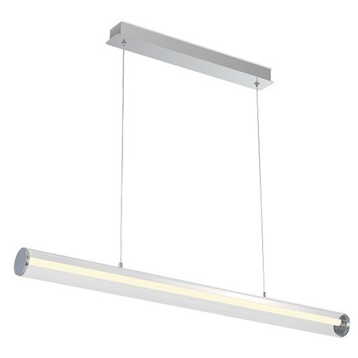 RENDL R14493 RIVIER LED függőlámpatest, hosszanti króm/átlátszó akril