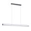 RENDL R14495 RIVIER LED függőlámpatest, hosszanti fekete/opálakril