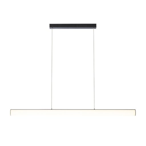 RENDL R14495 RIVIER LED függőlámpatest, hosszanti fekete/opálakril