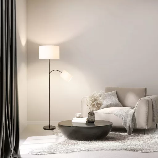 PAMPA stojanový podstavec černá 230V LED E27 11+7W