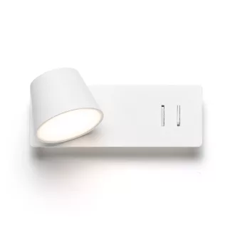   AMADEUS nástěnná s podsvícením bílá 230V LED 4+6W 3000K