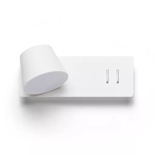 AMADEUS nástěnná s podsvícením bílá 230V LED 4+6W 3000K