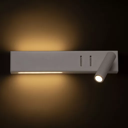 ODEON nástěnná s podsvícením bílá 230V LED 8+3W 30° 3000K