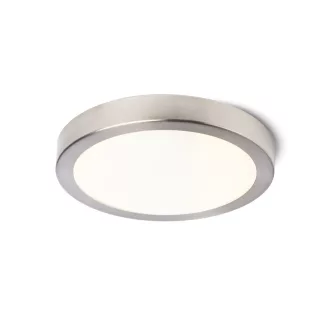 BARRY LED stropní matný nikl 230V LED 12W IP44 3000K